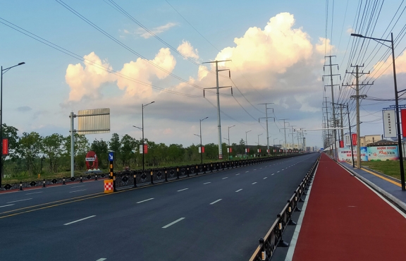 提升改造完成后的春順路，暢安舒美